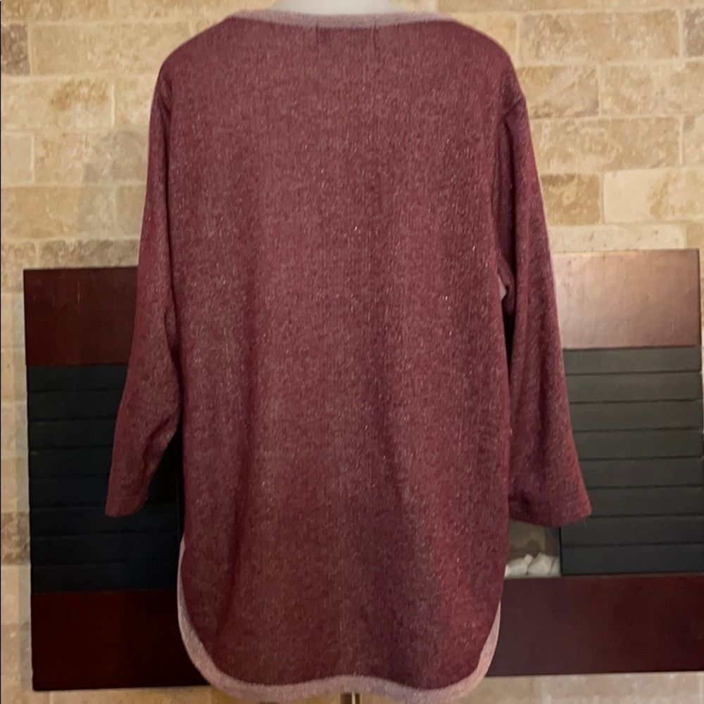 Cathy Daniels two toned knit shirt - Picture 4 of 7